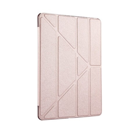 Чохол Silk Texture Deformation Flip Sleep/Wake-up рожеве золото для iPad Air 2019/Pro 10.5