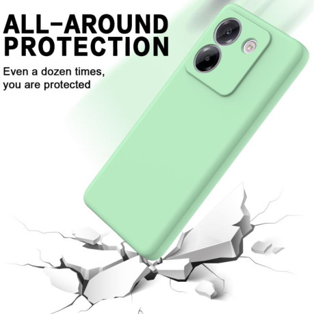 Силіконовий чохол Solid Color Liquid Silicone на Xiaomi Poco M7 Pro 5G - зелений