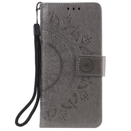 Чохол-книга Totem Flower для iPhone 14 Plus - сірий