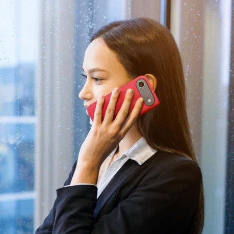 Кожаный чехол-книжка DUX DUCIS Hivo Series на iPhone Air - красный