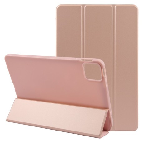 Чохол-книга Three-fold Holder Flip на iPad Pro 11 2024 - рожеве золото