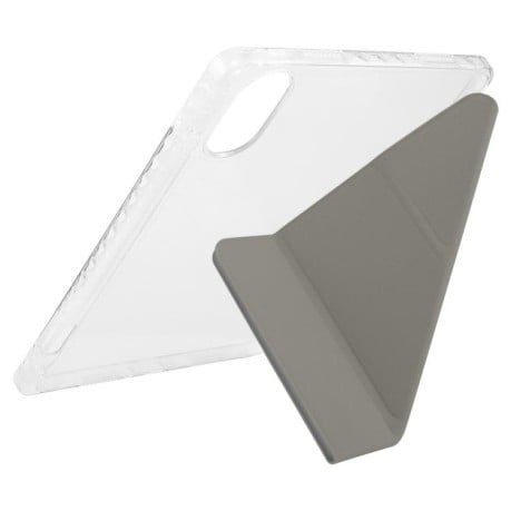 Чехол-книжка Clear Acrylic Demation Leather для Xiaomi Redmi Pad SE 11 2025 / Pad 2 - сірий