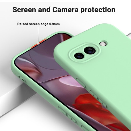 Силіконовий чохол Solid Color Liquid Silicone на Google Pixel 9a - зелений