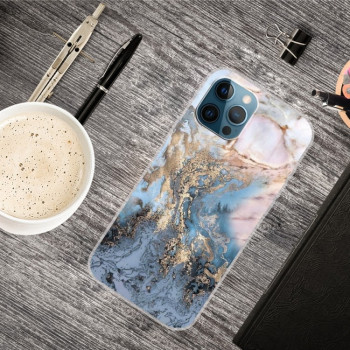 Противоударный чехол Marble Pattern B Series для iPhone 13 Pro - GK-A20