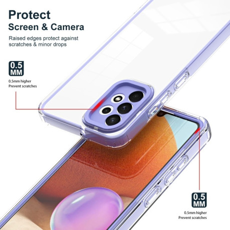 Протиударний чохол 3 in 1 Clear для Samsung Galaxy A33 - фіолетовий