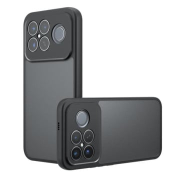 Противоударный чехол Armor Precise Hole гибрид на Xiaomi Redmi K90 Pro Max / Poco F8 Ultra — матовый чёрный