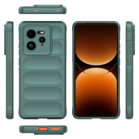 Силиконовый чехол Magic Flannel для Realme GT 7 Pro 5G - зеленый
