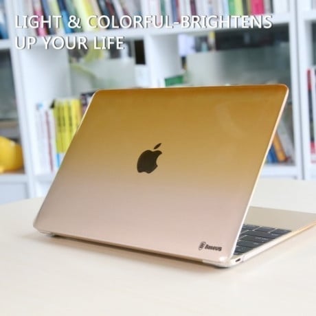 Ультратонкий Прозорий Чохол Baseus Sky Case 0,7 мм Gradient Color Pink для MacBook 12