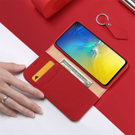 Чохол-книжка DUX DUCIS WISH Series Samsung Galaxy S10 E-червоний