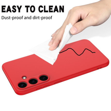 Силіконовий чохол Solid Color Liquid Silicone  для Samsung Galaxy S25+ 5G - червоний