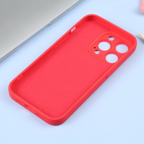 Противоударный чехол Liquid Silicone Full (Magsafe) для iPhone 14 Pro Max - красный