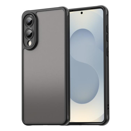 Чехол Fan Dun Series TPU Hybrid PC Frosted на Samsung Galaxy S25 Edge 5G - черный