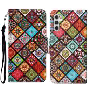 Чохол-книжка Colored Drawing Pattern для Samsung Galaxy S23 FE 5G - Totem