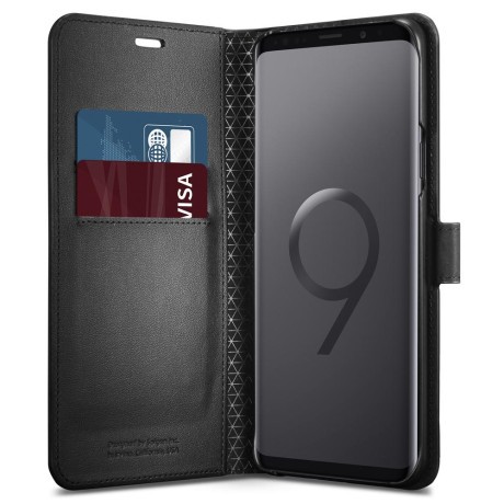 Оригінальний чохол Spigen Wallet S Galaxy S9+ Plus Black