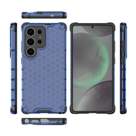 Противоударный чехол Honeycomb на Samsung Galaxy S25 Ultra 5G - синий
