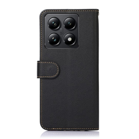 Чохол-книжка KHAZNEH Litchi Texture для Xiaomi 14T Pro - чорний