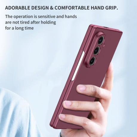Протиударний чохол Armor Series на Samsung Galaxy Fold 7 5G - винно-червоний