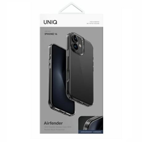 Оригинальный чехол UNIQ Air Fender на Uniq Air Fender iPhone 16 - Gray