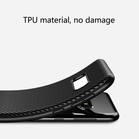 Противоударный чехол Carbon Fiber Texture Lewei Series на Samsung Galaxy S10e-черный