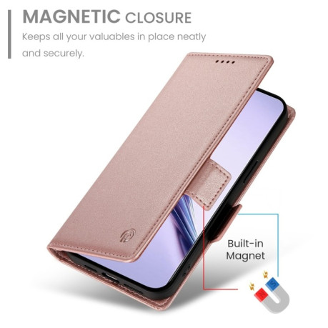 Чехол-книжка Side Buckle Magnetic Frosted Leather для Realme 13 Pro / 13 Pro+ Global - золото