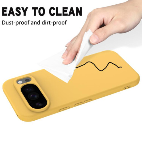 Силіконовий чохол Solid Color Liquid Silicone на Google Pixel 10 Pro XL - жовтий