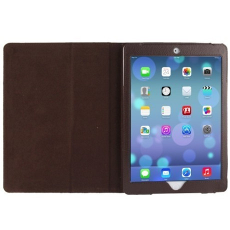 Чохол Litchi Texture Case коричневий для iPad Air