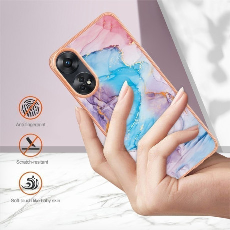 Протиударний чохол Electroplating IMD для OPPO Reno8 T 4G - Marble