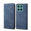 Чехол книжка Denim Texture Casual Style на Motorola Moto G86 Power - синій