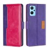 Чехол-книжка Contrast Color для Realme 9i/OPPO A76/A96 4G - фиолетовый