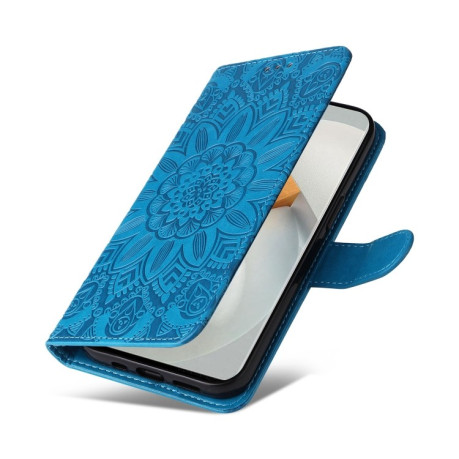 Чехол-книжка Embossed Sunflower для Vivo S12 / V23 5G - синий