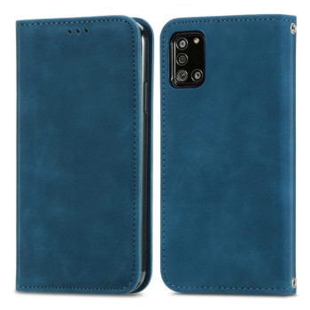 Чехол-книжка Retro Skin Feel Business Magnetic на Samsung Galaxy A32 - синий
