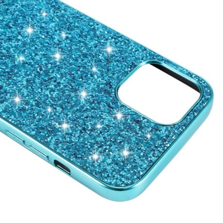 Ударозащитный чехол Glittery Powder на iPhone 14 Plus - розовое золото