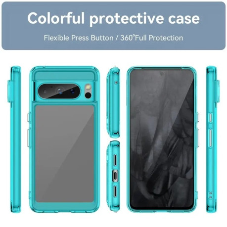 Протиударний чохол Colorful Acrylic Series для Google Pixel 8 Pro - синій