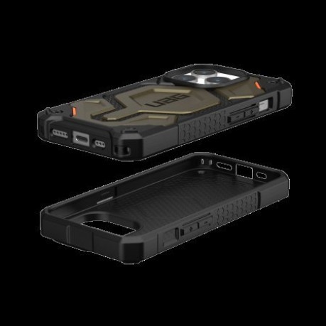 Оригінальний чохол UAG Monarch Pro MagSafe для iPhone 15 Pro - Kevlar element green