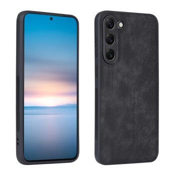 Чехол AZNS с 3D-тиснением и мягким покрытием Skin Feel на Samsung Galaxy S23 5G - черный