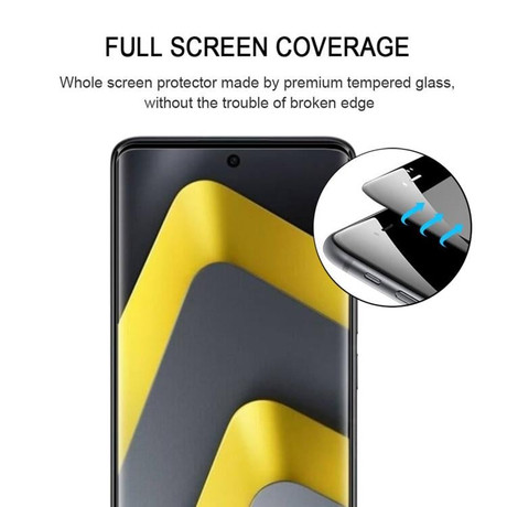 Защитное стекло 9H HD 3D Curved (Edge Glue) на Xiaomi Poco M8 Pro 5G