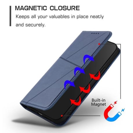 Чохол-книжка Strong Magnetic Frosted на Motorola Edge 60 - синій