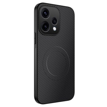 Магнітний чохол Wanlonfeng серії TQ з текстурою карбону на OPPO Reno15 5G Global — чорний