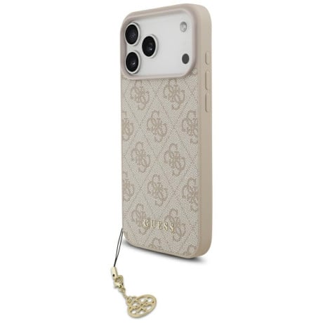 Оригинальный чехол Guess 4G Charms Collection с MagSafe на iPhone 17 Pro Max - Pink