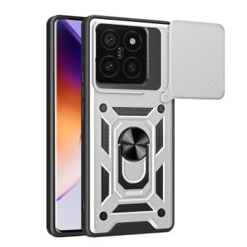 Чохол протиударний Camera Sliding для Xiaomi 14T Pro 5G - сріблястий