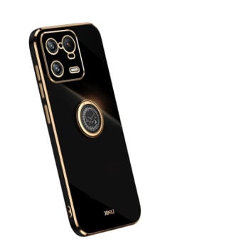 Чохол XINLI Straight Edge з тримачем-підставкою на Xiaomi 13 Pro - чорний