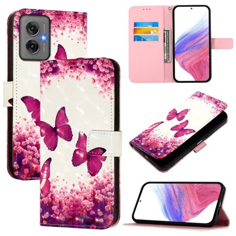 Чохол-книжка 3D Painting для Motorola Moto G55 - Butterfly