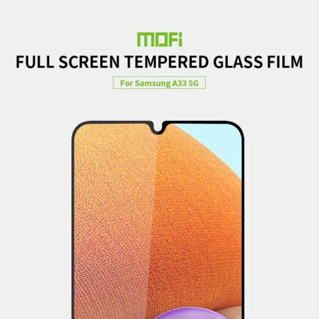 Защитное стекло MOFI 9H 3D Full Screen на Samsung Galaxy A33 5G - черное