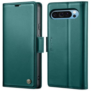 Чохол-книжка CaseMe 023 Butterfly Buckle Litchi Texture RFID Anti-theft Leather для Google Pixel 9 Pro XL - блакитний