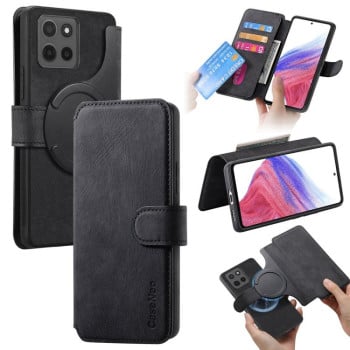 Чохол-книжка CaseNeo з MagSafe із захистом від сканування RFID у стилі Retro на Motorola Moto G15 - чорний