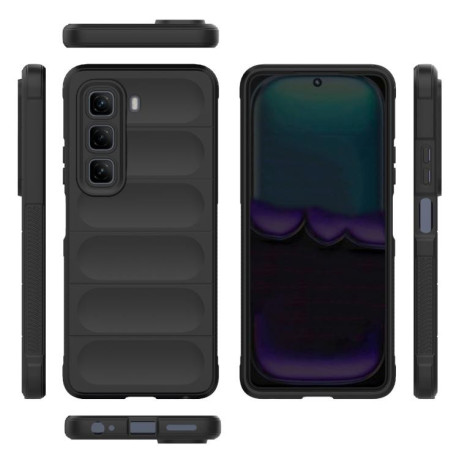 Силиконовый чехол Magic Flannel для Infinix Hot 50 4G - черный