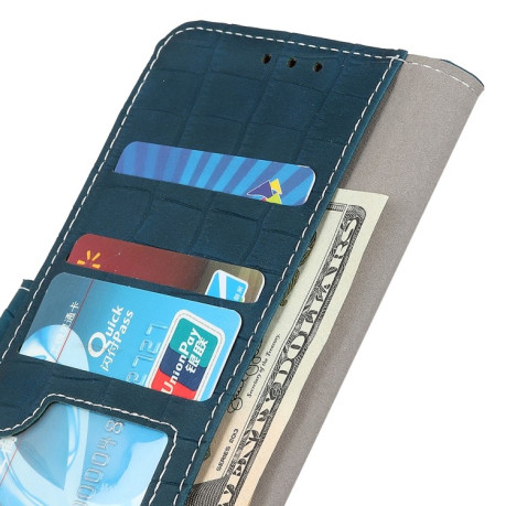 Чохол-книжка Magnetic Crocodile Texture на OPPO Reno7 5G Global/ Find X5 Lite/OnePlus Nord CE2 5G - зелений