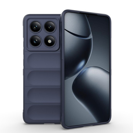 Силіконовий чохол Magic Flannel для Xiaomi 14T Pro 5G Global - синій