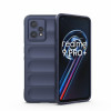 Силіконовий чохол Magic Flannel для Realme 9 Pro Plus/ Realme 9 4G - темно-синій