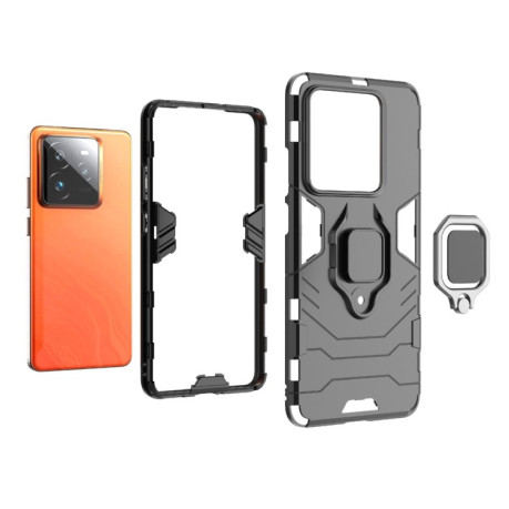 Протиударний чохол HMC 360 Degree Rotating Holder на Realme GT 7 Pro 5G - червоний